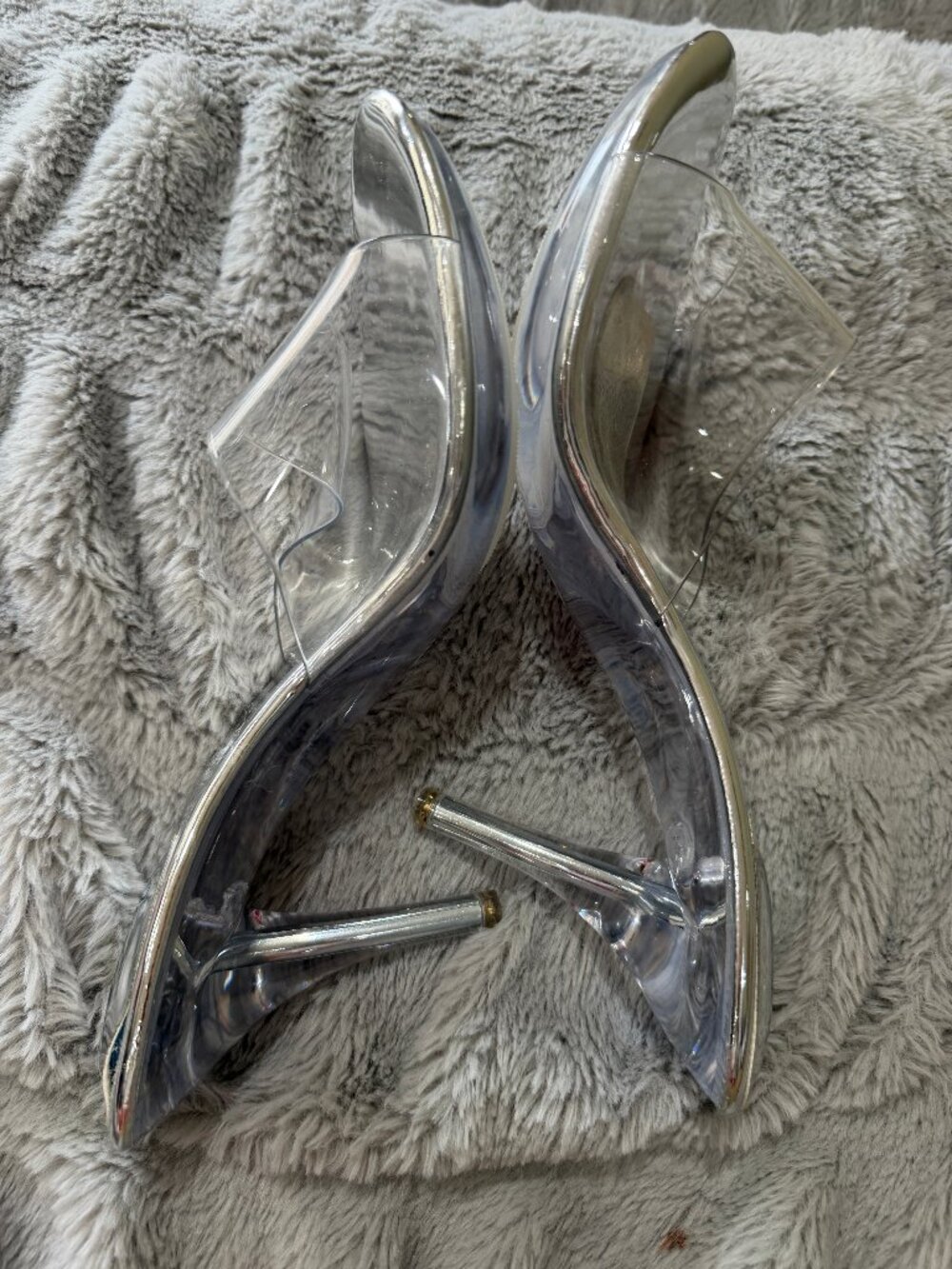 Clear Heels Sz. 10